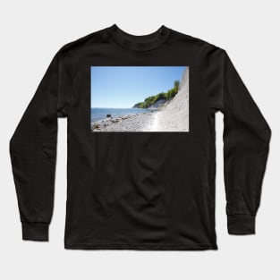 Chalk coast, chalk cliffs, Ruegen Island, Mecklenburg-Western Pomerania, Germany Long Sleeve T-Shirt